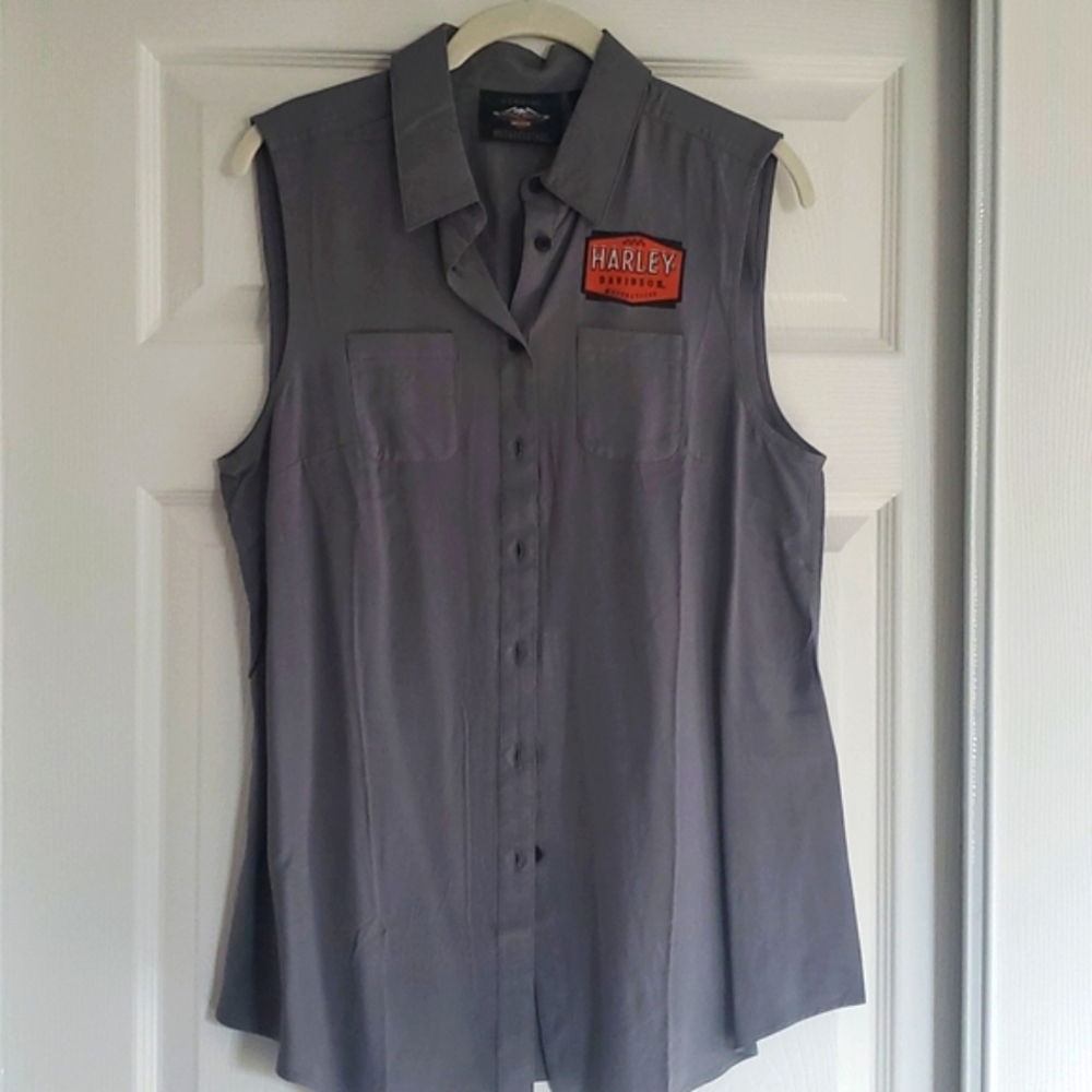 H-D Cutoff Blouse, Small, NWT